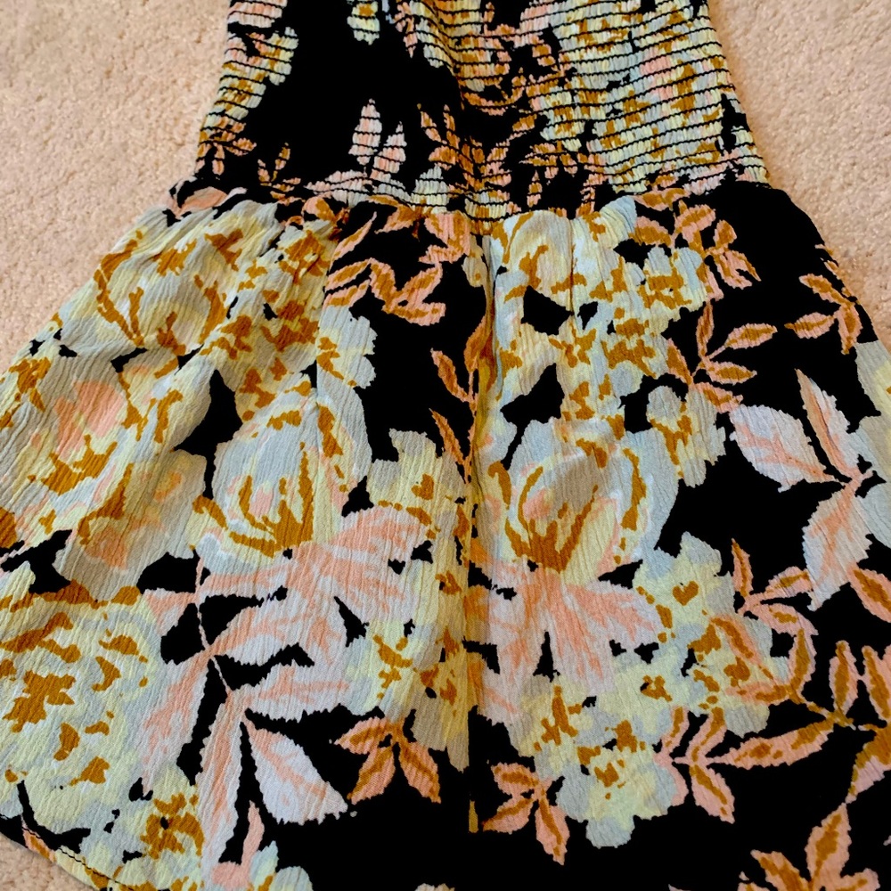 Strapless romper